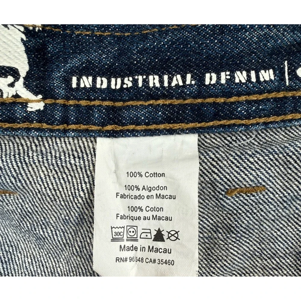 Vintage Oakley Industrial Denim Jeans Men's 38 Blue Loose Fit Y2K 100% Cotton